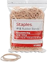 Vista 9 de Staples Bandas de goma, tamaño #64, bolsa de 1/4 lb. - Bandas económicas para agrupación de oficina, archivo y uso diario