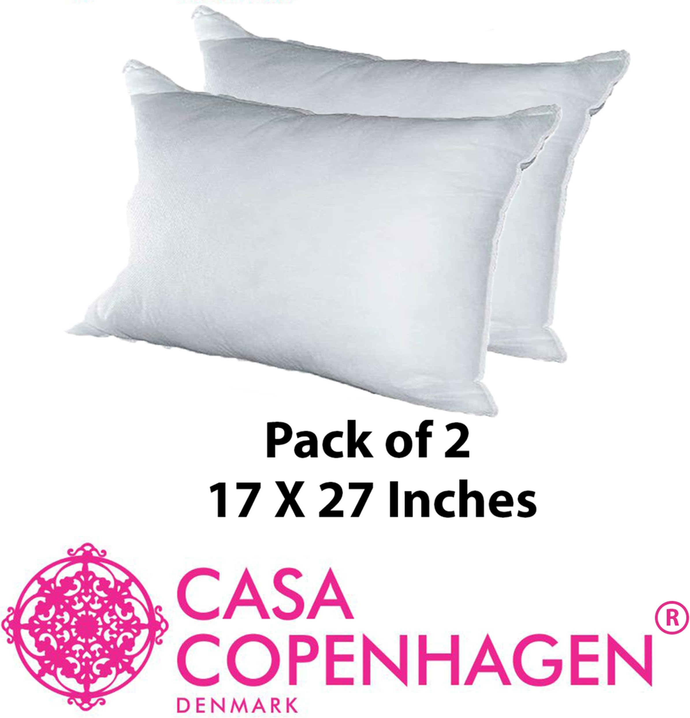 Casa CopenhagenEdition 2019 02 Pack Pillows Fillers/Inserts (17 x 27 inches) … …
