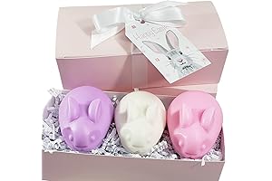 Cute handmade bunny soap gift set for Easter with all natural ingredients