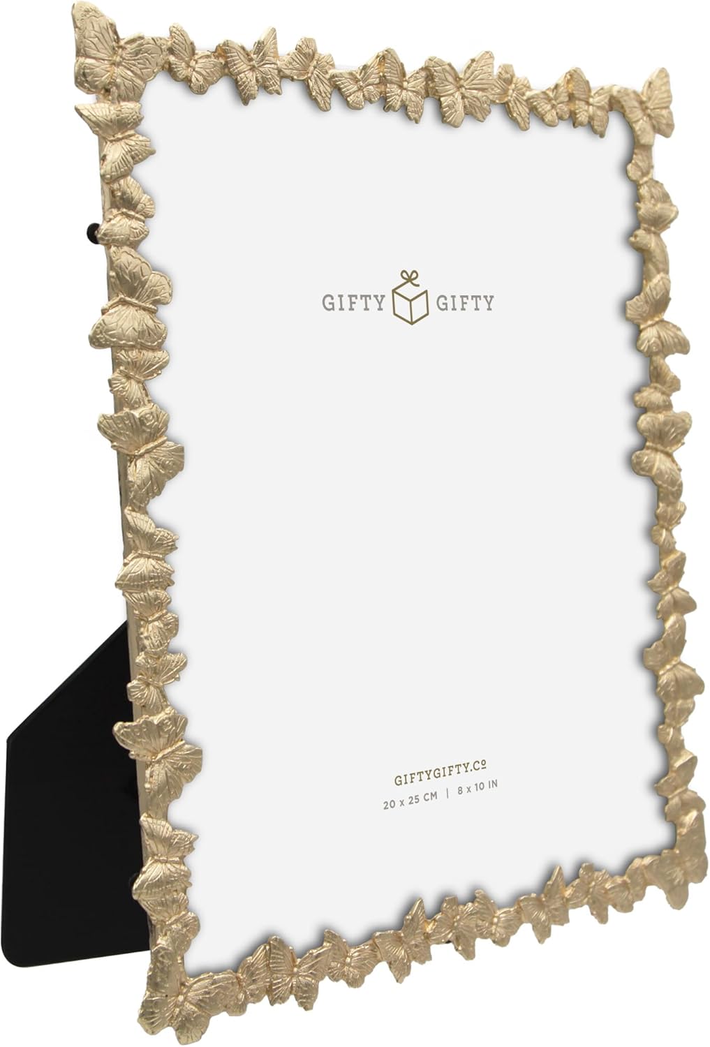 Butterfly Photo Frame / 8x10 In | For Wall & Tabletop Display | Perfect for Home Decor, Wedding, Vacation, Graduation, or Any Milestone Photos (Gold)