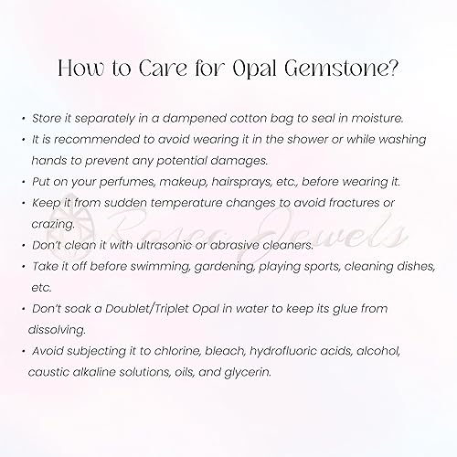 Miniatura 8 de Aretes de ópalo etíope natural para mujer (0.315 in, calidad AAA, piedra natal de octubre)