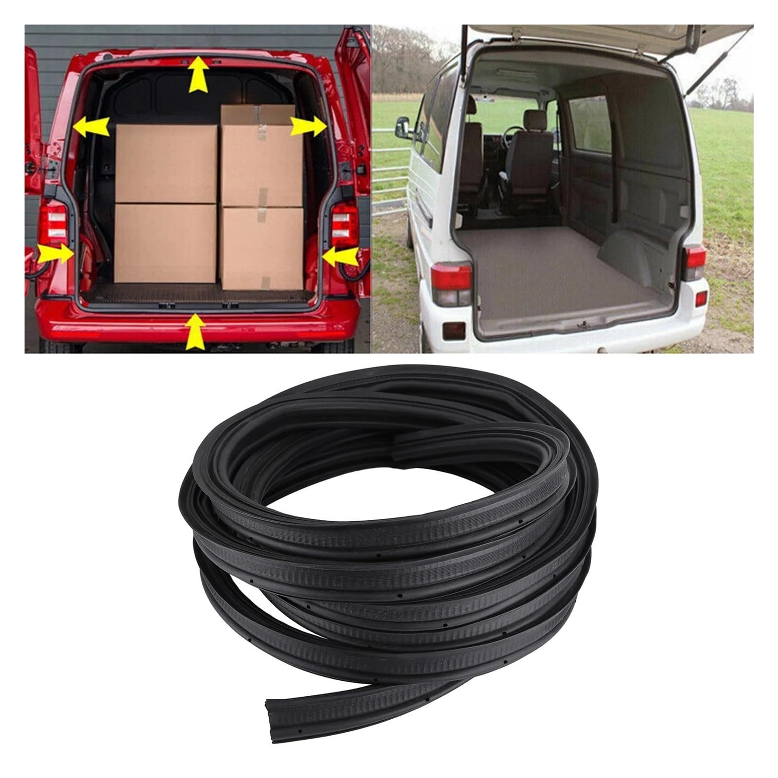 Gchgfjfd Black 5.4M Truck Tailgate Weather Seal Strip 721827705B