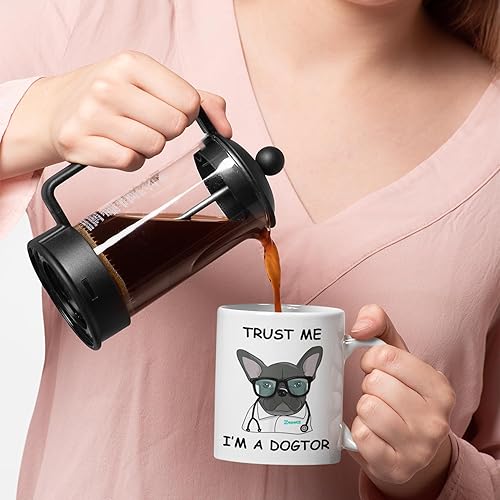 Miniatura 6 de Trust Me, I'm a Dogtor - Bulldog francés - Taza para amantes de los perros - Taza para perros - Decoración de bulldog francés - Regalos de bulldog