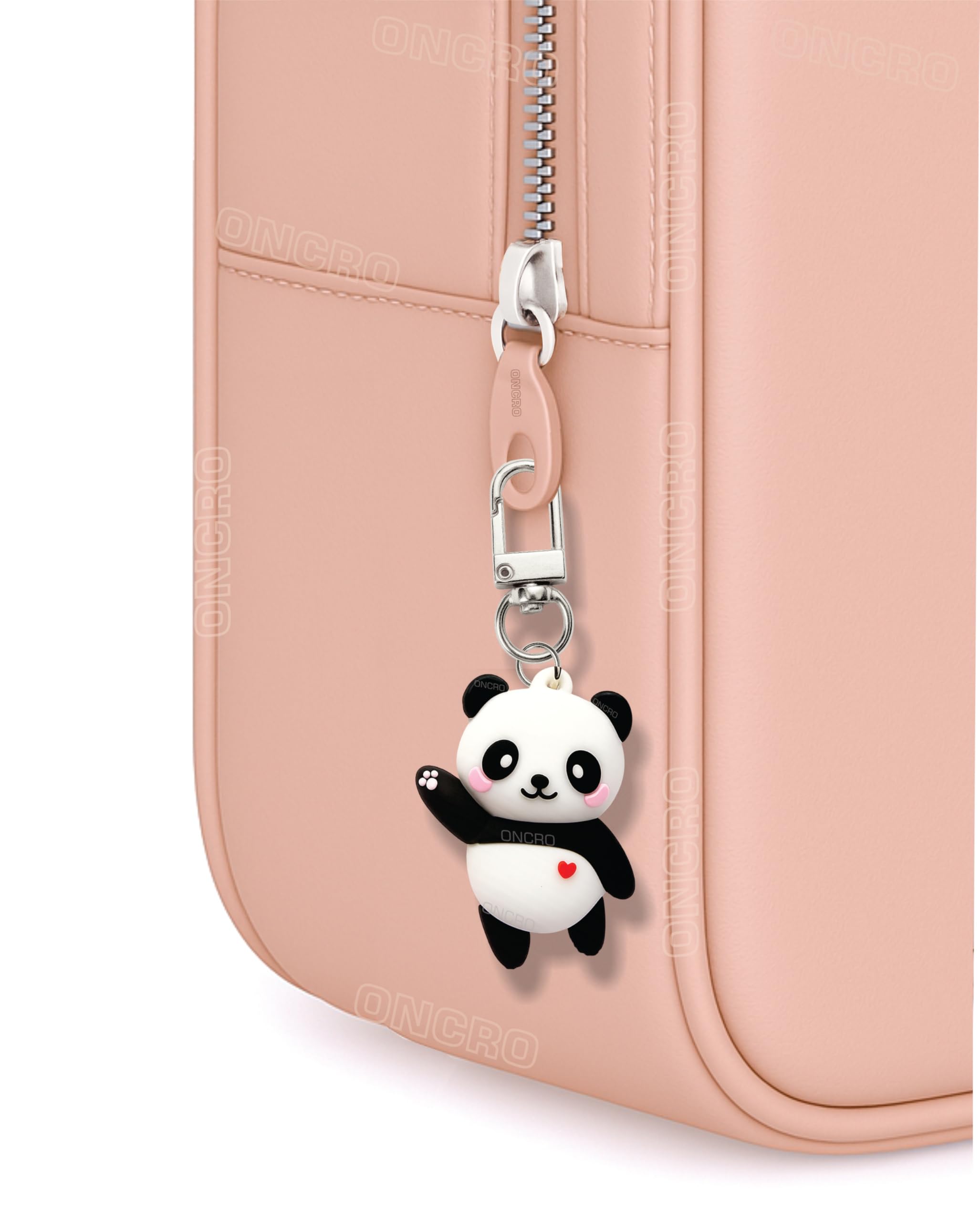 oncro 1pc Cute 3D Panda bag charms lobster spring lock purse handbag jeans accessories Aesthetic chain Decorative Backpacks sling women girls car keychain Keyring gift Strap Travel Accessory Fashion-picture-13