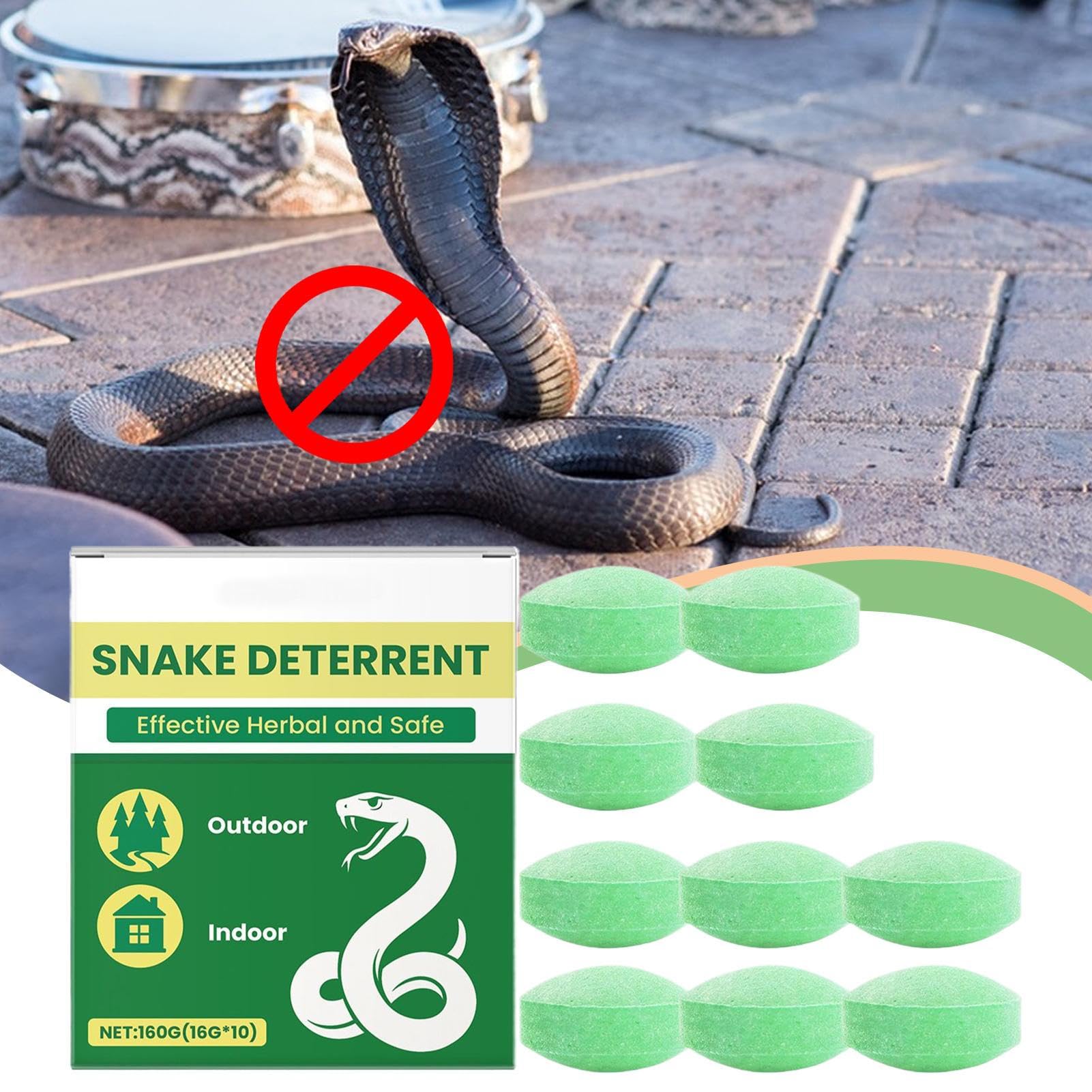 Repelente de Serpientes para Patio, prevención de Serpientes en el Patio Trasero, Repelente de Serpientes portátil de Larga duración para Patio, Garaje, Viajes, Camping, jardín