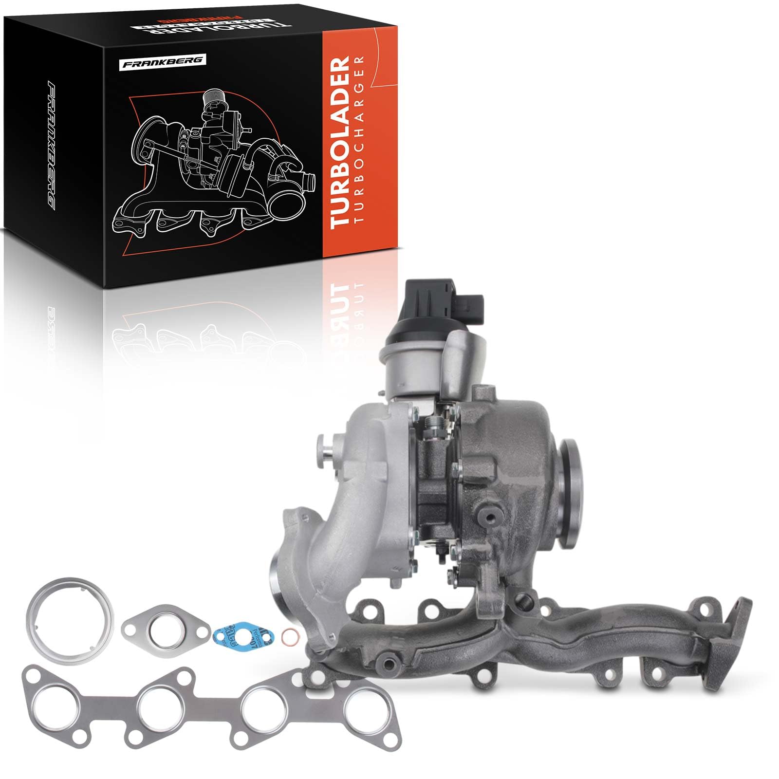 Frankberg Turbocompresseur 03L253016F | Compatible avec: E.O.S 1F7 1F8, A3 8P1, P.a.s.s.a.t 3C2, Golf Plus 521 5M1, Golf V Variant 1K5, P.a.s.s.a.t CC 357
