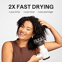 Vista 2 de Wavytalk Secador de pelo, secador de pelo iónico soplado para cabello rizado con difusor, secador de secado rápido de 1875 W con tecnología