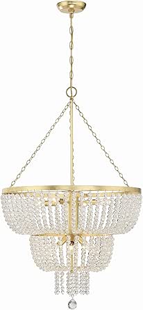 Crystorama Rylee 8 Light Antique Gold Chandelier