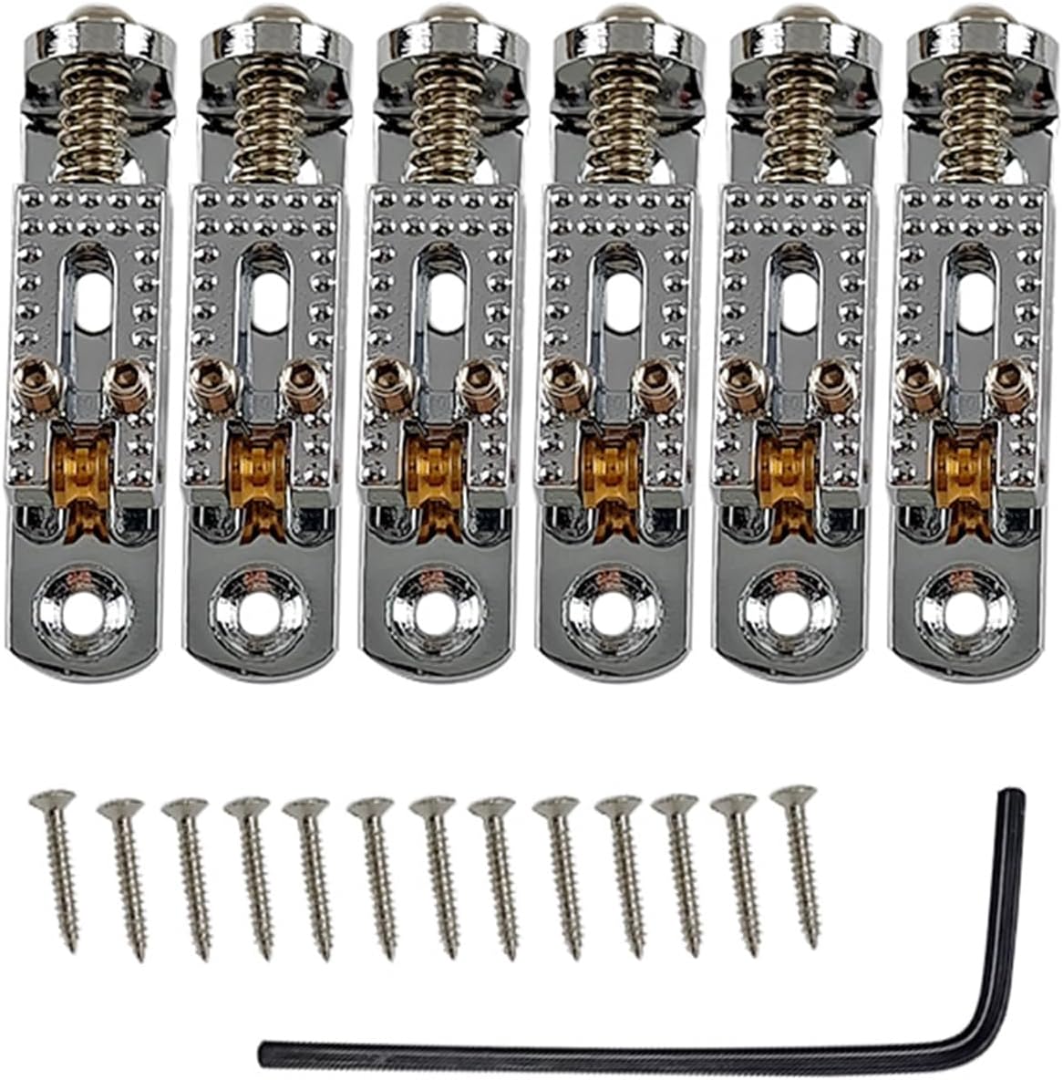 Amazon.com: Guitar Bridge Set 6 String Guitar Single Individual Bridge ...