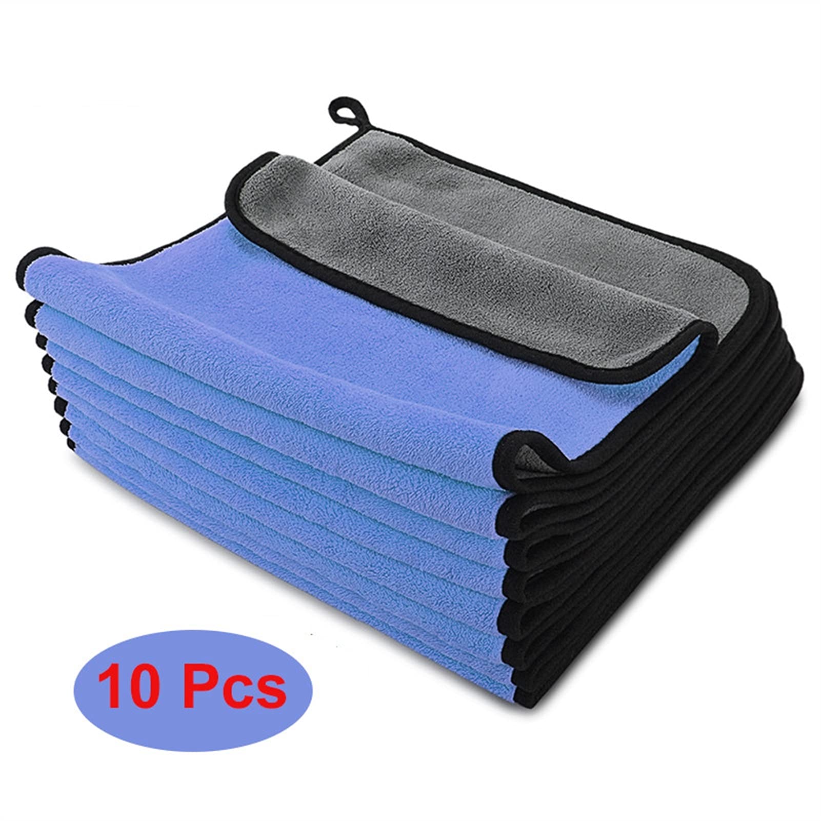 3/5/10 pezzi Asciugamano in microfibra per lavaggio auto extra morbido Panno per asciugatura per pulizia auto Panno per la cura dell'auto Asciugamano per lavaggio auto (Color : Silver, Material : Su