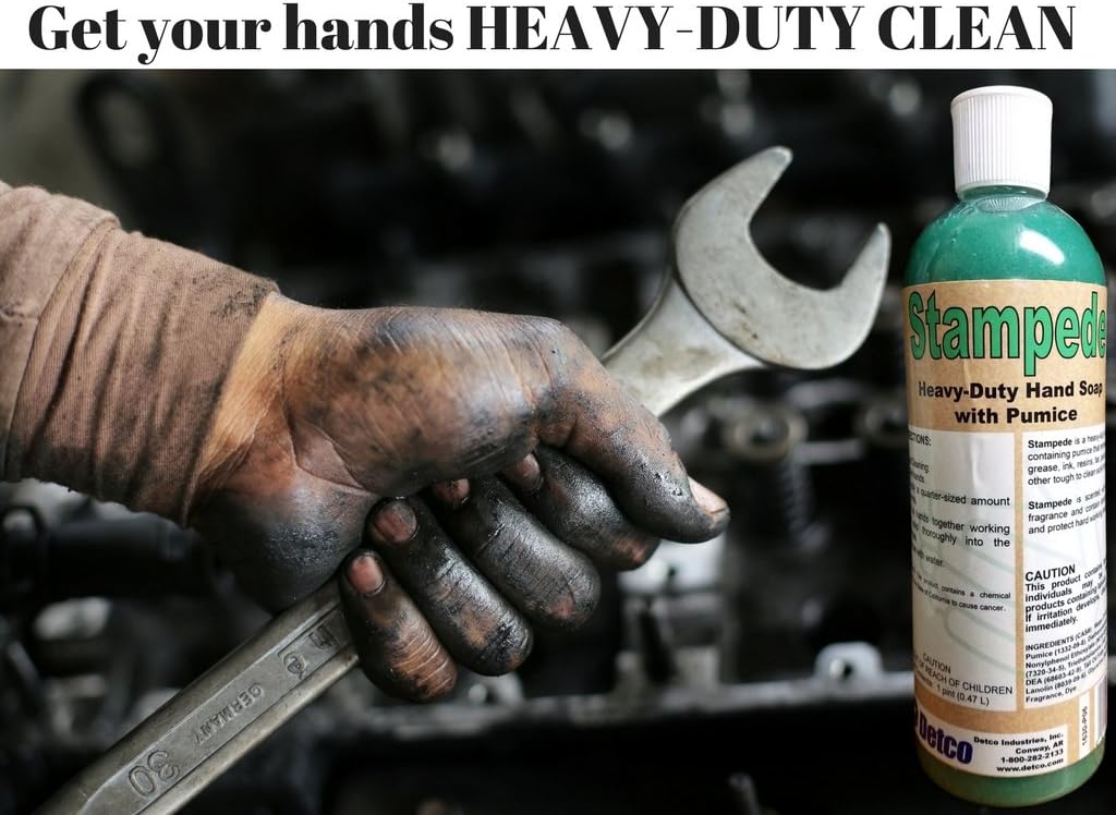 Detco-Industrial Strength Heavy-Duty Hand Soap with Pumice