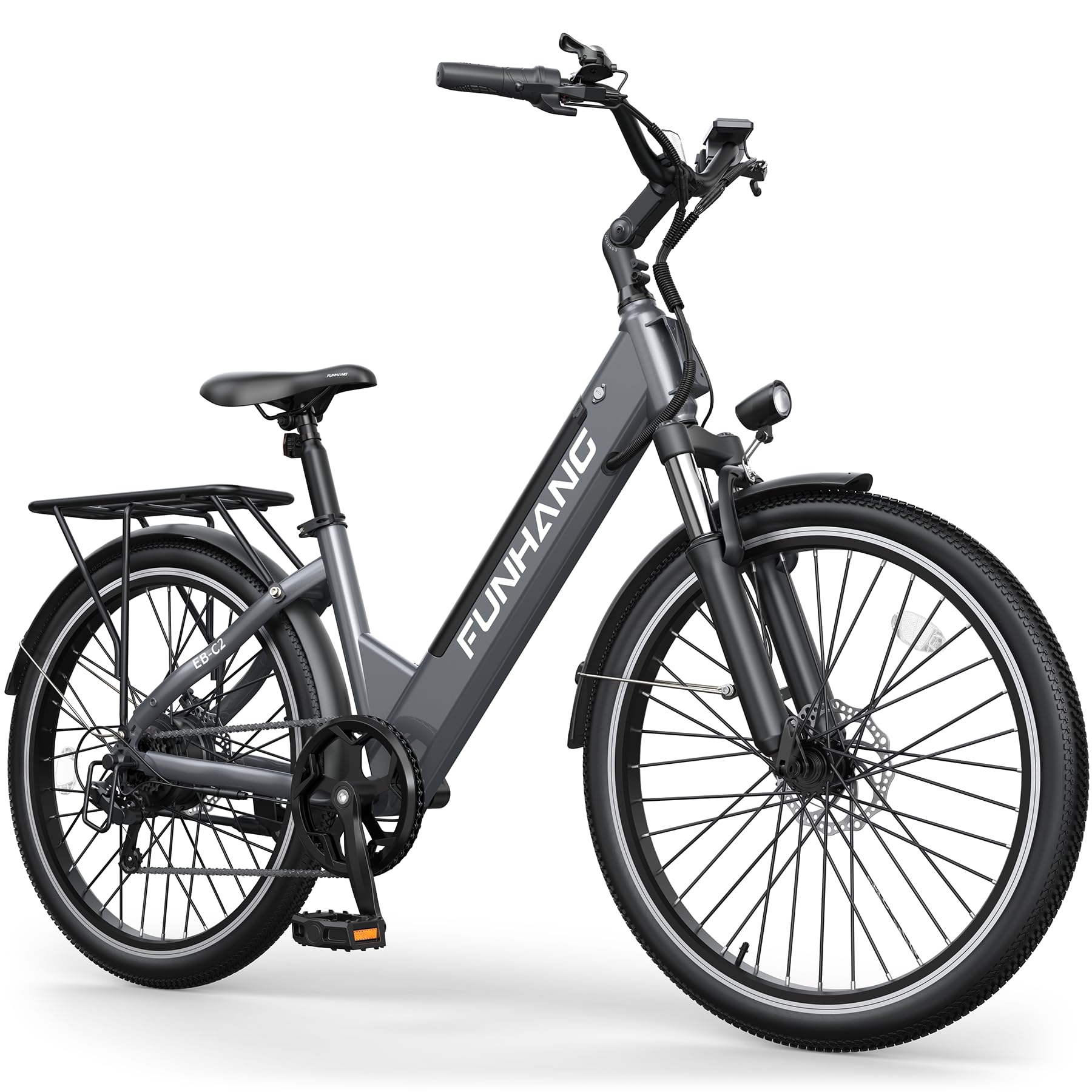 Electric Bike for Adults, 1000W Peak Ebike, 50Miles 21.7MPH Step Thru Electric Bicycle, 26" Commuter E Bikes with 48V Built-in Removable Battery, Adjustable Stem, 7-Speed, UL 2849 Certified