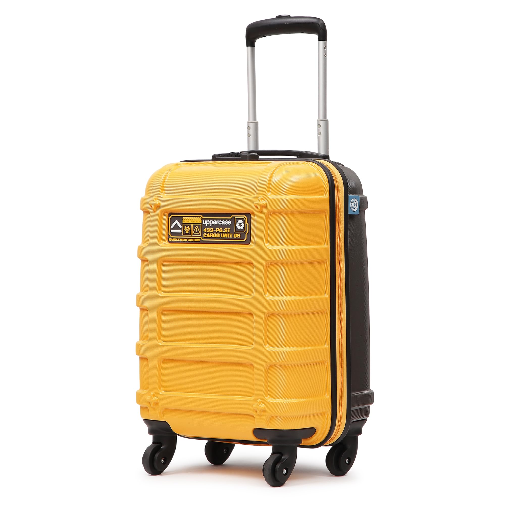 uppercase Cargo 56Cm Cabin Trolley Bag Dual-Tone Sustainable Hard Sided Luggage Secure Combination Lock Scratch-Proof Surface Mesh Convipack Suitcase 2000 Days Warranty (Yellow) Spinner (B0D45H8ZPQ) Amazon Price History, Amazon Price Tracker