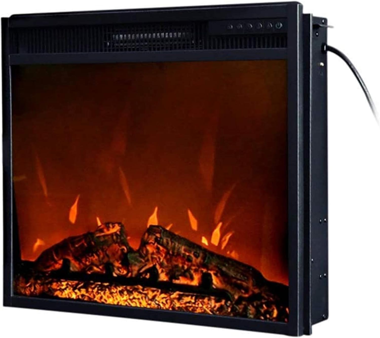 Heater Electric Electric Wall Mounted Electric Fireplace with Adjustable tat Control Safety Cutout System Realistic Flame Effect 855x180x685mm