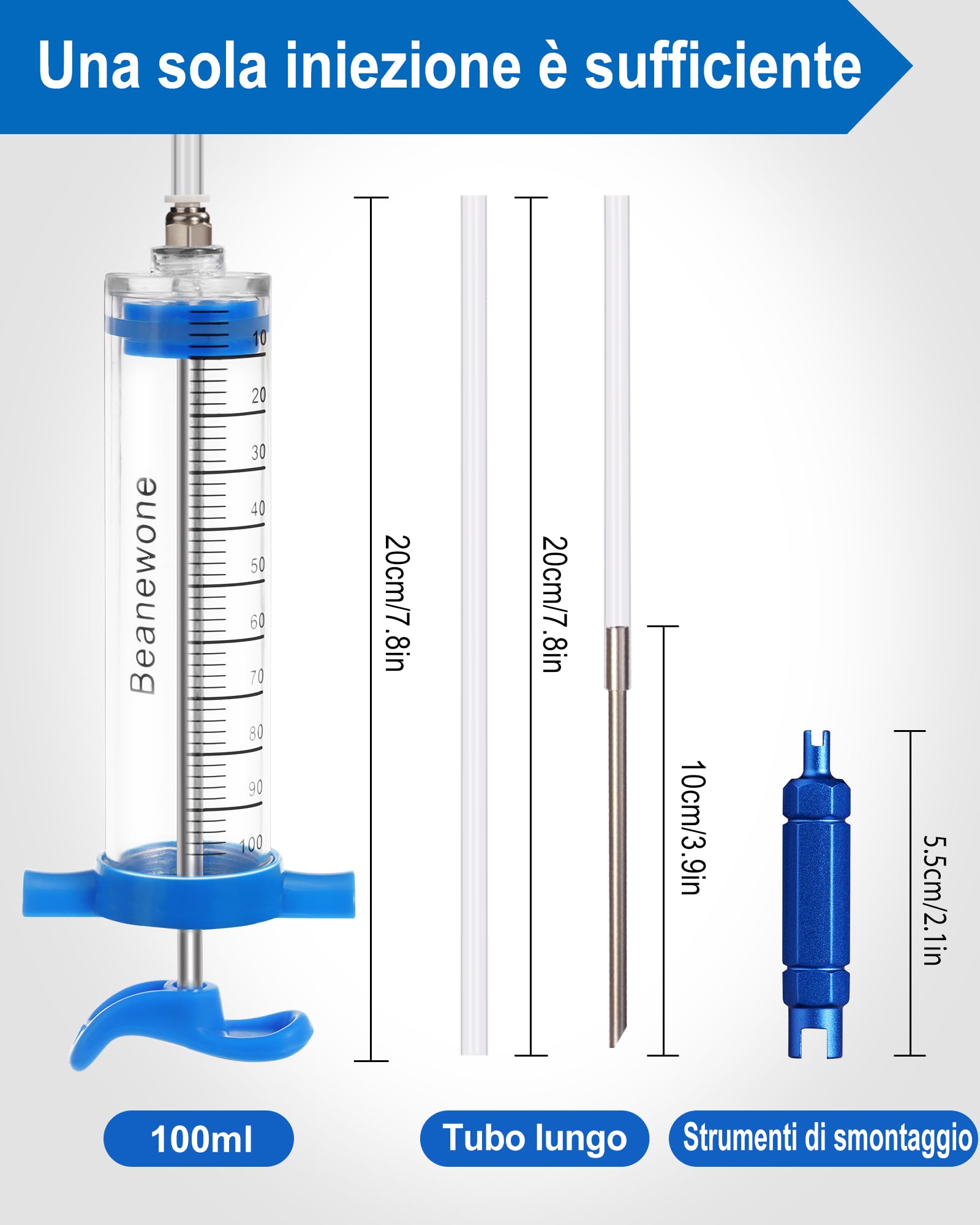 Lattice per Tubeless MTB, 500ml Liquido Tubeless MTB e Siringa per Lattice MTB per l'Iniezione Diretta di Sigillante di Lunga Durata nei Pneumatici di MTB e Road Bike