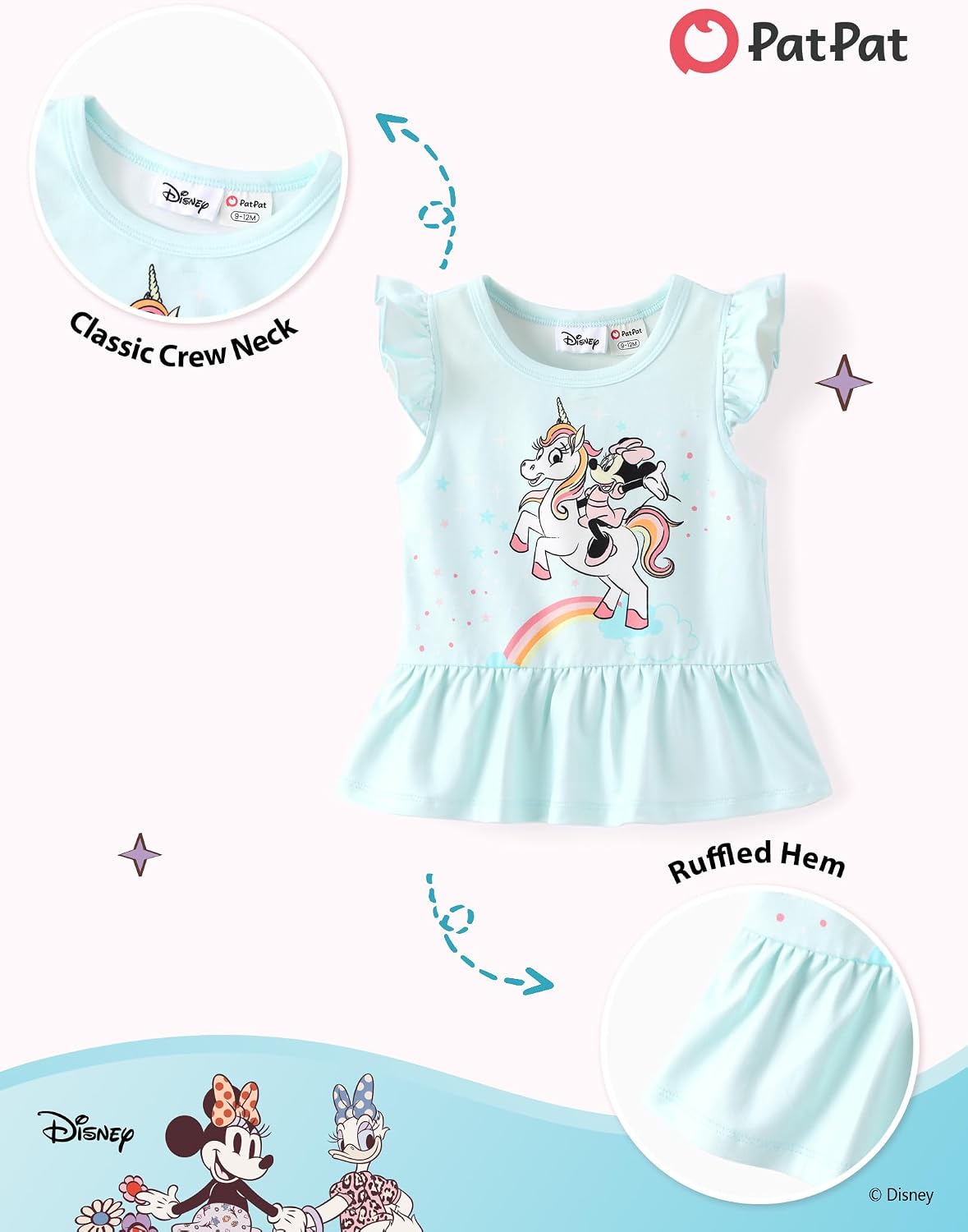 Disney Minnie Mouse Frozen Princess Marvel Toddler Girls Clothes Long Sleeve Sweatshirt + Leggings 2pcs Outfits Set 2-6Y