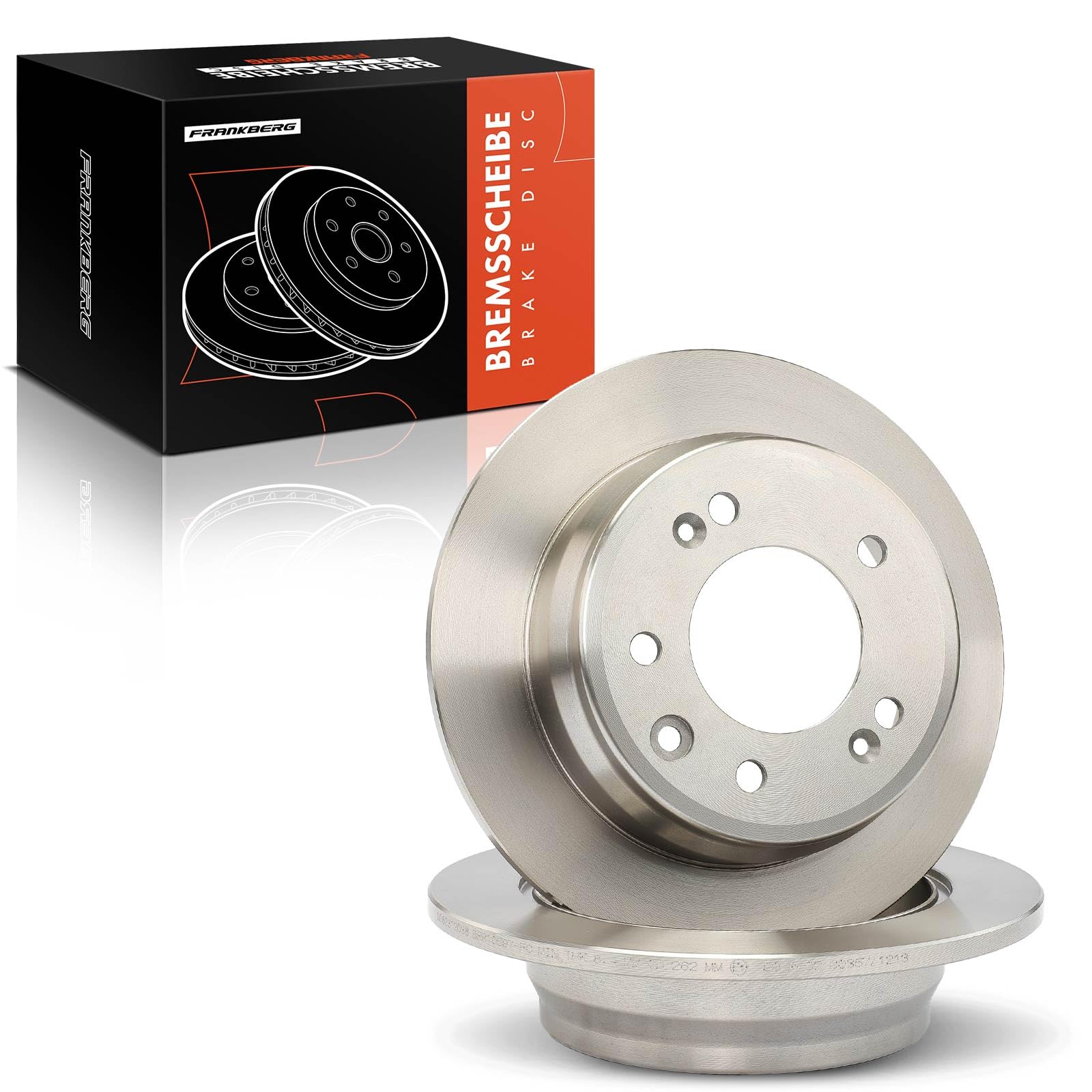 Frankberg Set di dischi freno incl. 2x Dischi Freno Posteriore Pieno Diametro262mm Compatibile con i30 FD Sportage SL Cee'D Compatto ED Pro Cee'D ED Replace# 584111H300