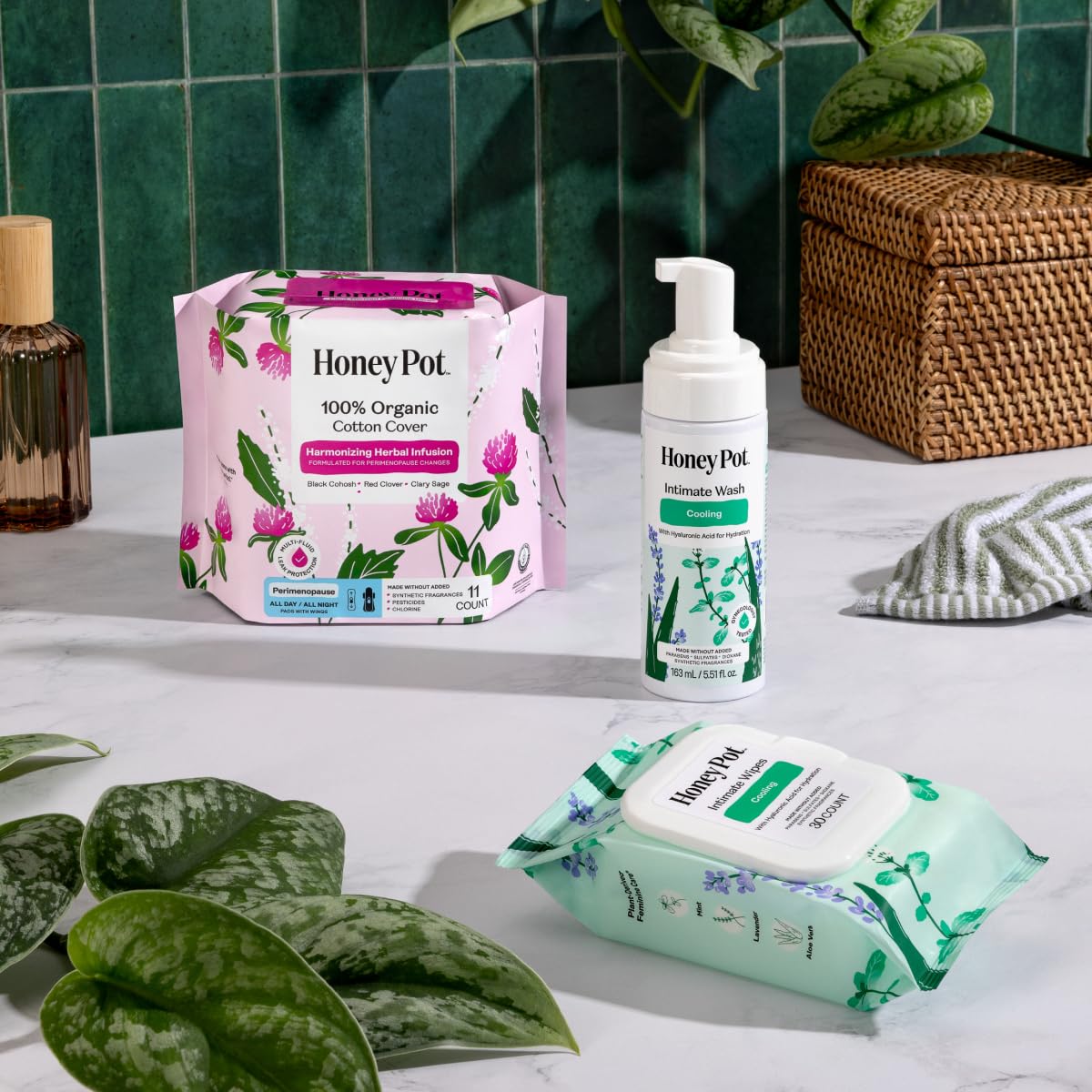 Honey Pot - Feminine Wash - Herbal Infused - Cooling Effect - Sensitive Skin Types - PH Balanced Plant Based Hygiene Products - Cooling - 5.51 Fluid Oz