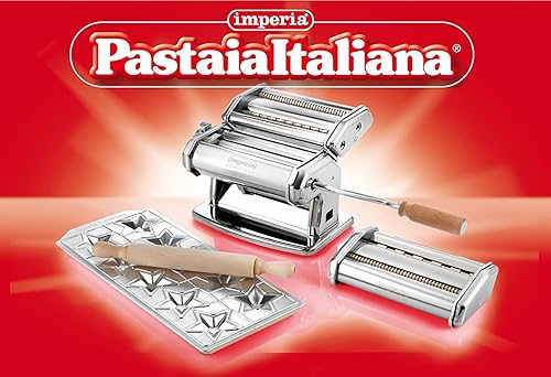 Miniatura 3 de Imperia- Juego de 2 accesorios para hacer pasta con molde Star Ravioli y rodillo