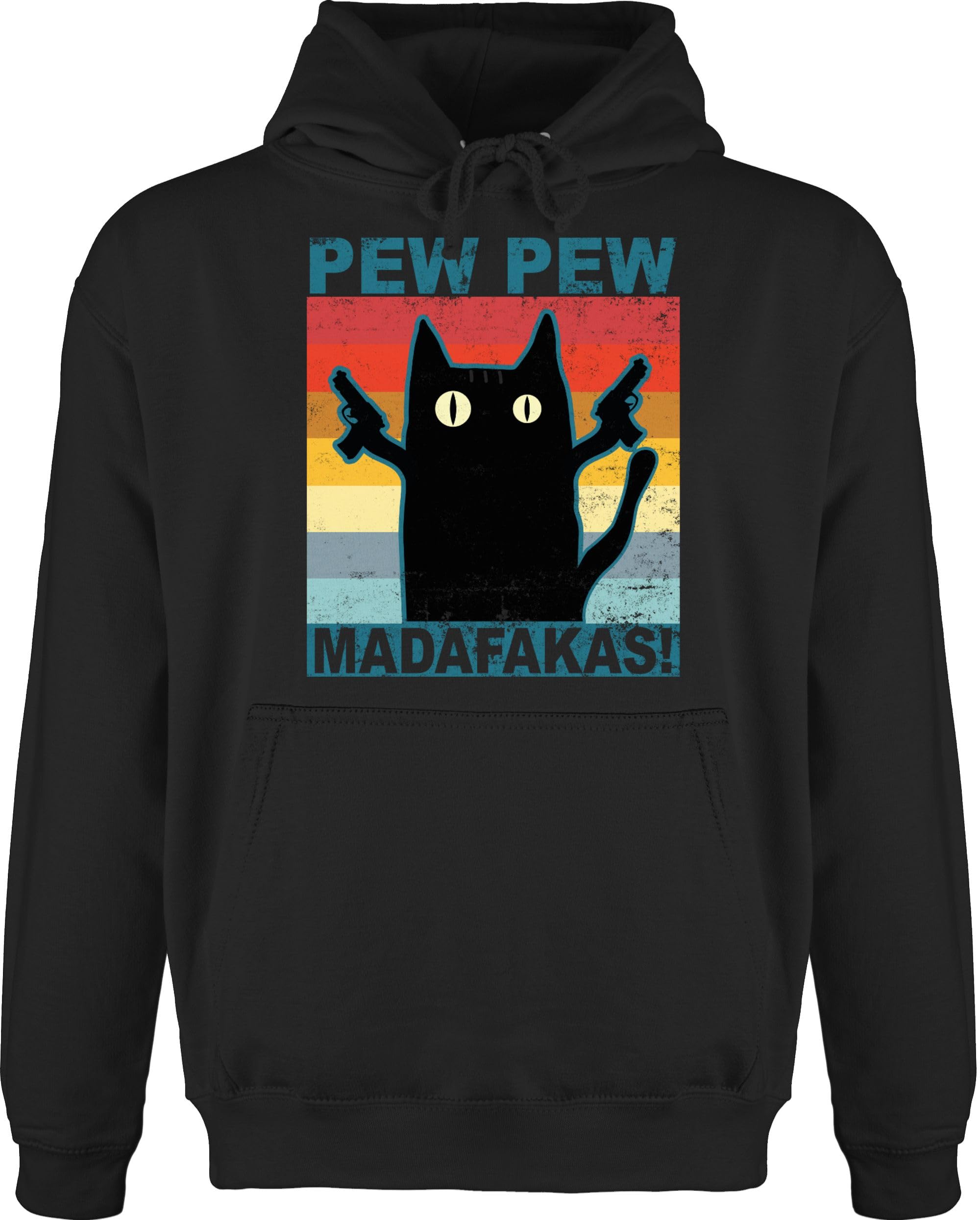 Shirtracer - Hoodie Herren Pullover Männer - Sprüche Statement - Pew Pew Madafakas pewpewpew