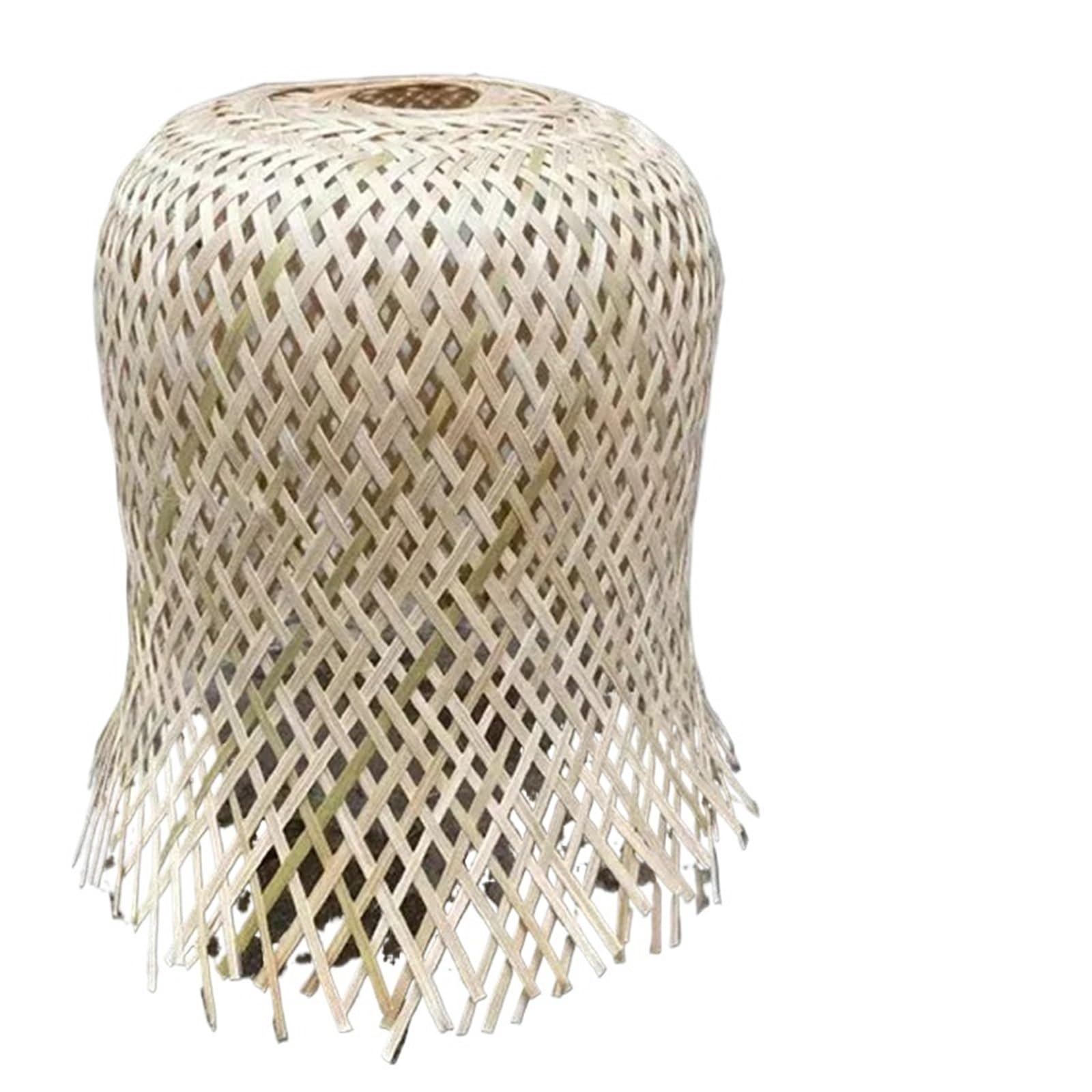 Light Shade Lampshade Cylindrical Woven Weaving Pendant Light Accessories Hand Knitting(20x30.0cm)