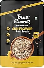 True Elements Sunflower Seeds 500g - Healthy Snack | Raw Seeds for Eating | Fibre Rich Seeds