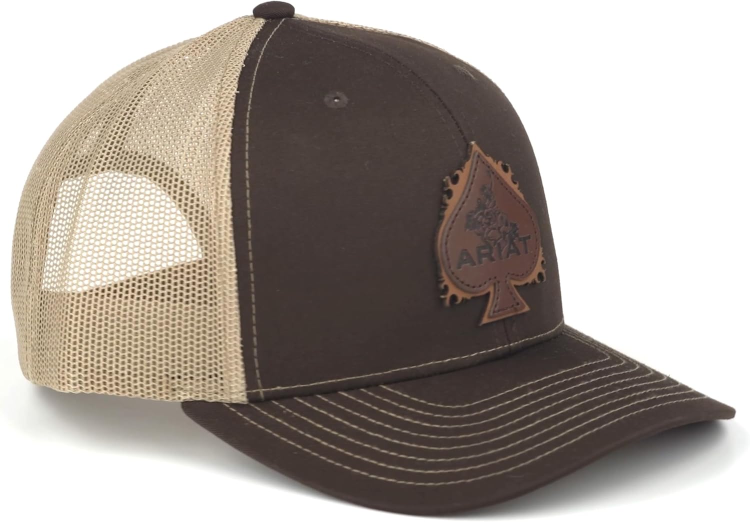 ARIAT Men's Spade Bull Rider Patch Cap Brown