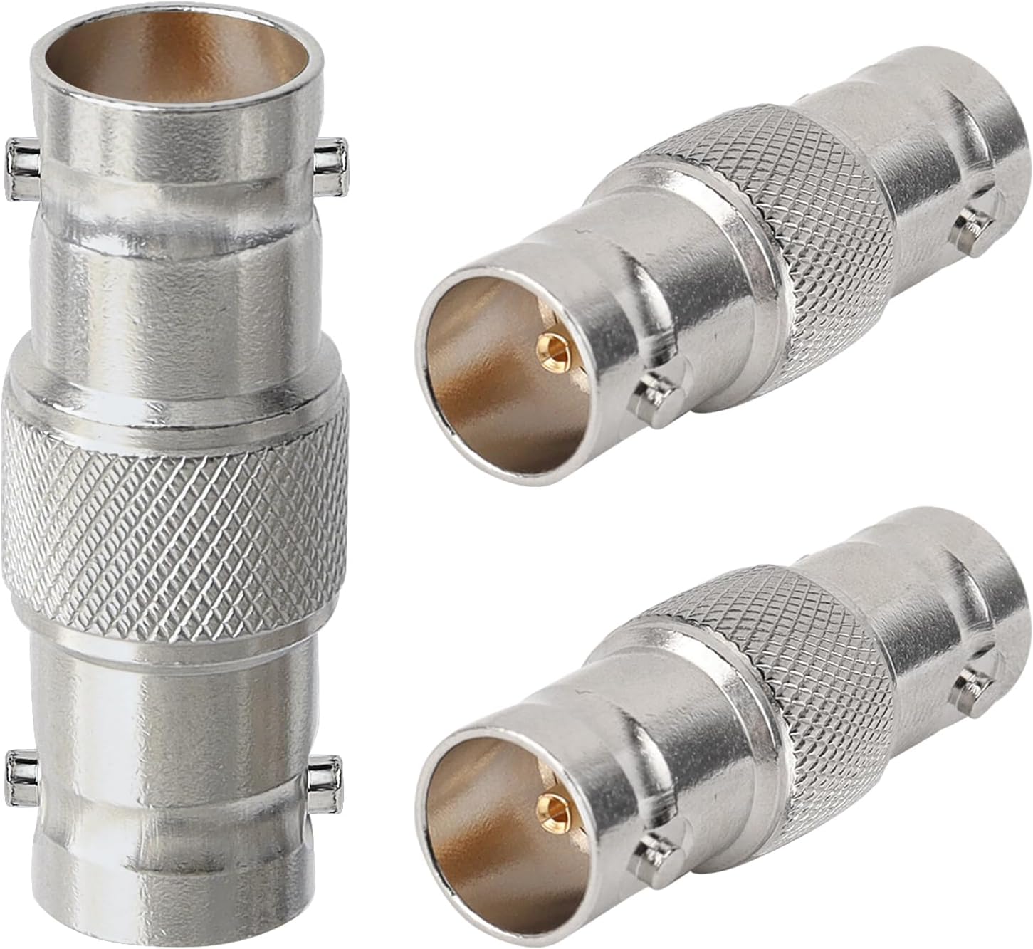 MOOKEERF 3PCS SDI Connector BNC Adapter 75 Ohm BNC Female to Female Barrel Connector for HD-SDI/3G-SDI/4K/8K SDI Video Camera Cable