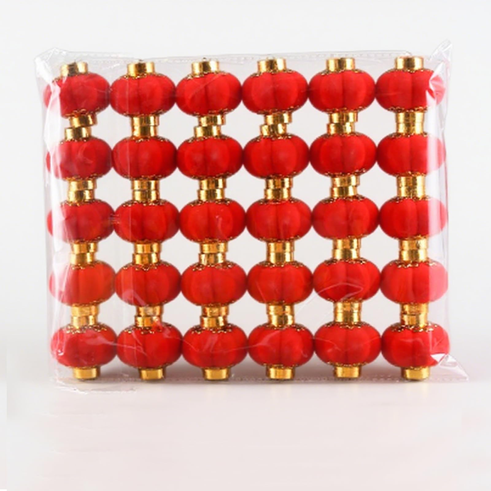 30 PCS Mini Lanterne Cinesi Rosse, Lanterne Rosse Cinesi Decorazioni, Decorazione Tradizionale da Appendere per Capodanno, Festa di Primavera, Matrimoni e Feste