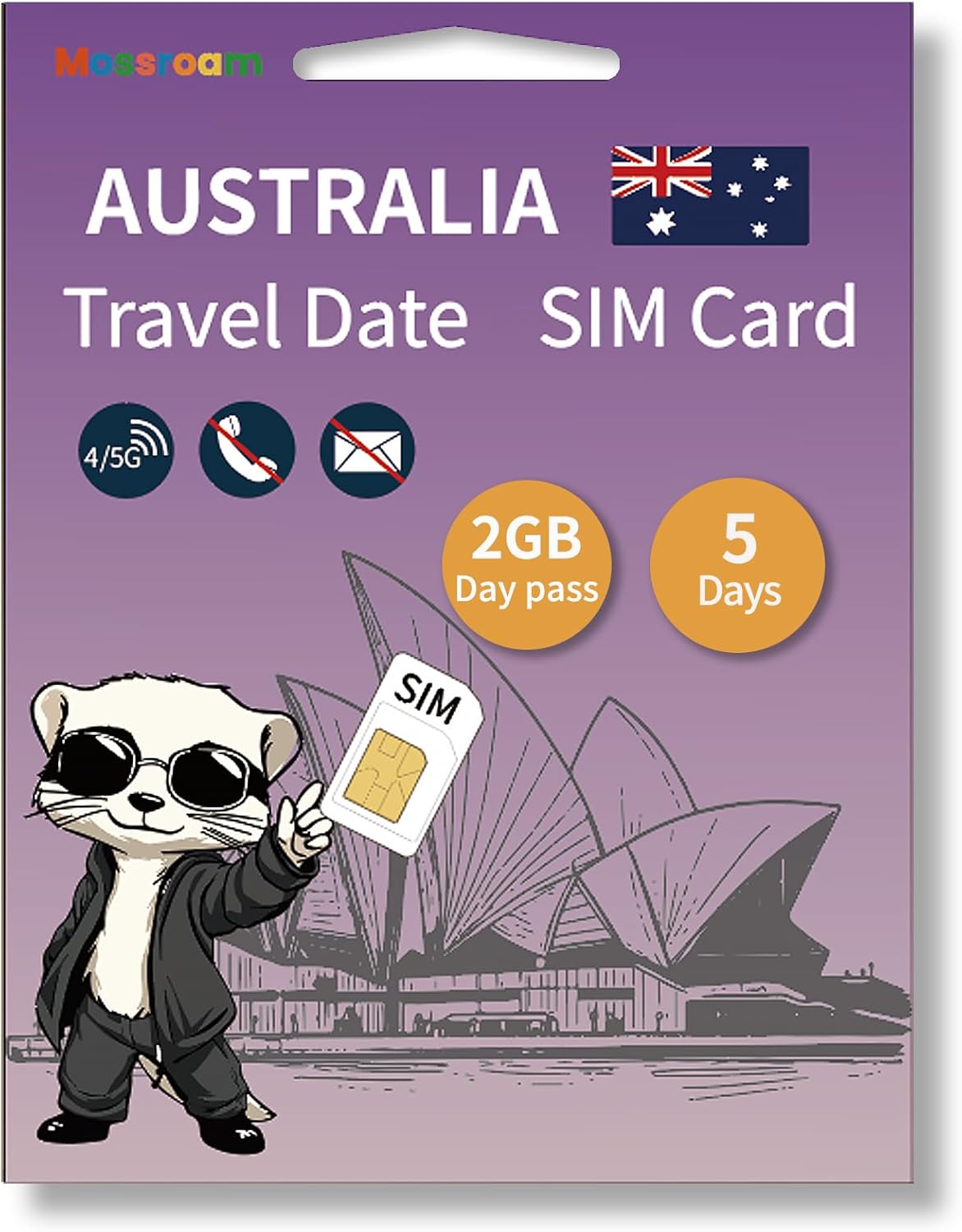 Australia SIM Card for Travelers – Instant Activation at Sydney/Melbourne Airport – 4G/5G Data 1GB Daily for 10 Days – No ID Registration, Works in All States