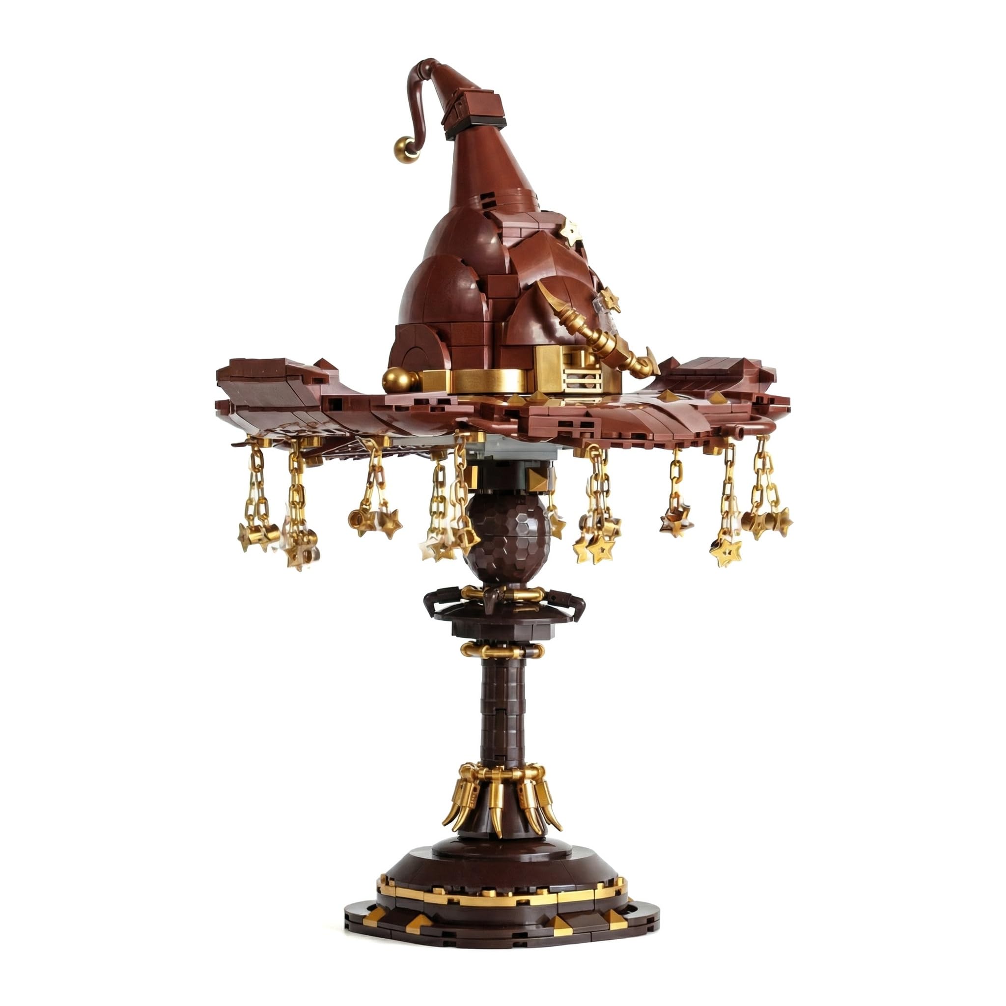 Magic Hat Lamp Toy Building Kit,Compatible with Lego Sets, 698PCS Light-Up Wizard Hat Des…
