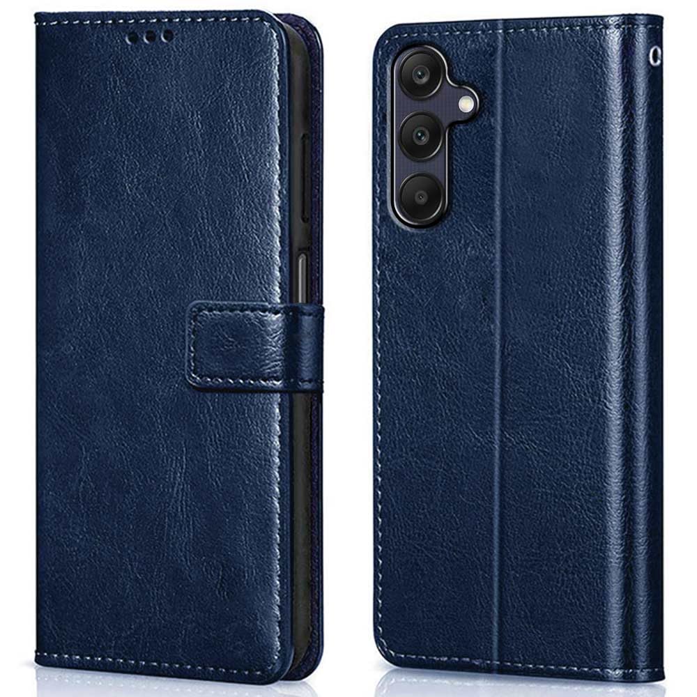 WOW IMAGINE Shock Proof Flip Cover Back Case Cover for Samsung Galaxy A25 5G (Flexible | Leather Finish | Card Pockets Wallet & Stand | Blue) (B0CRZ7DPVM) Amazon Price History, Amazon Price Tracker