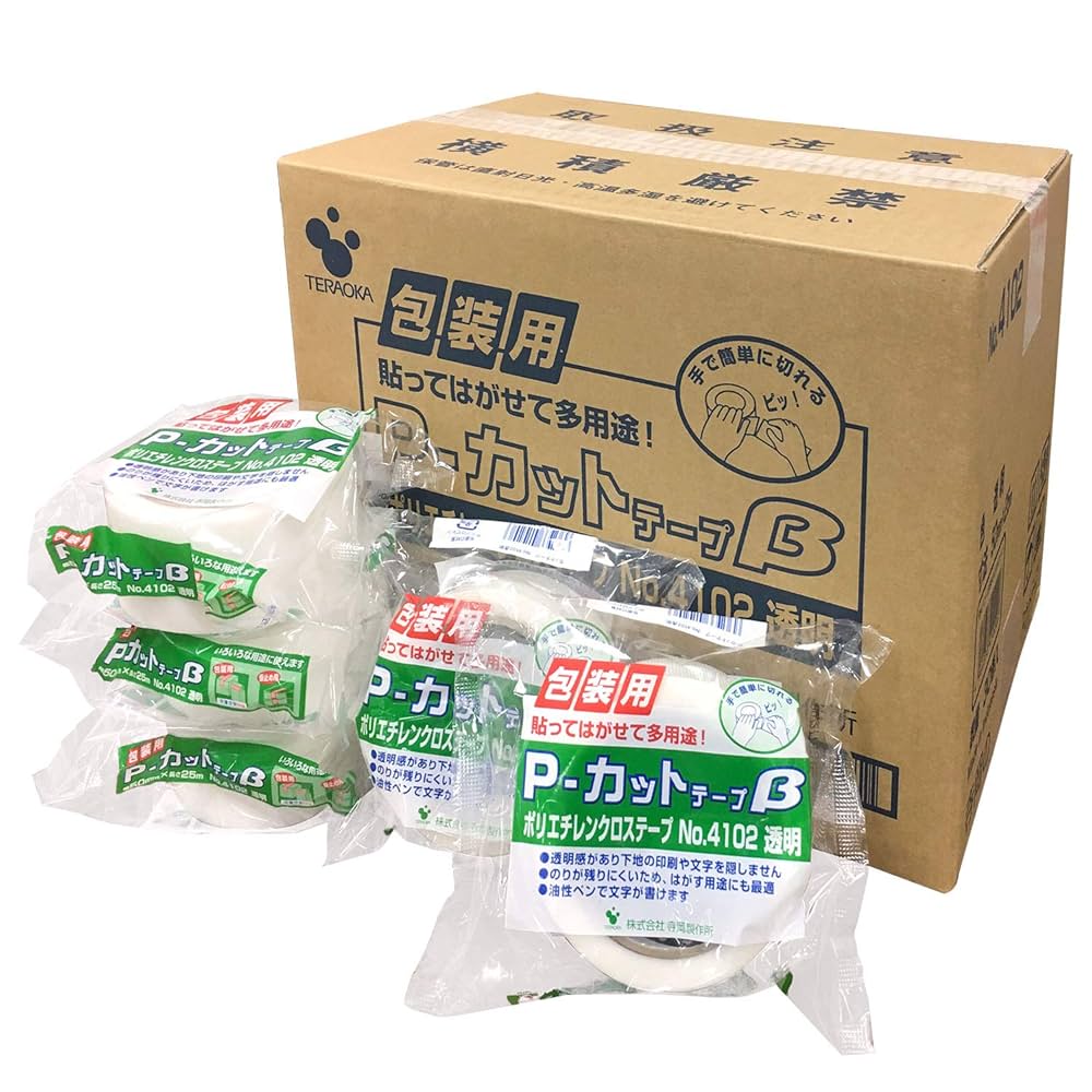 Amazon.co.jp: 寺岡製作所 養生テープ 包装用 P-カットテープ