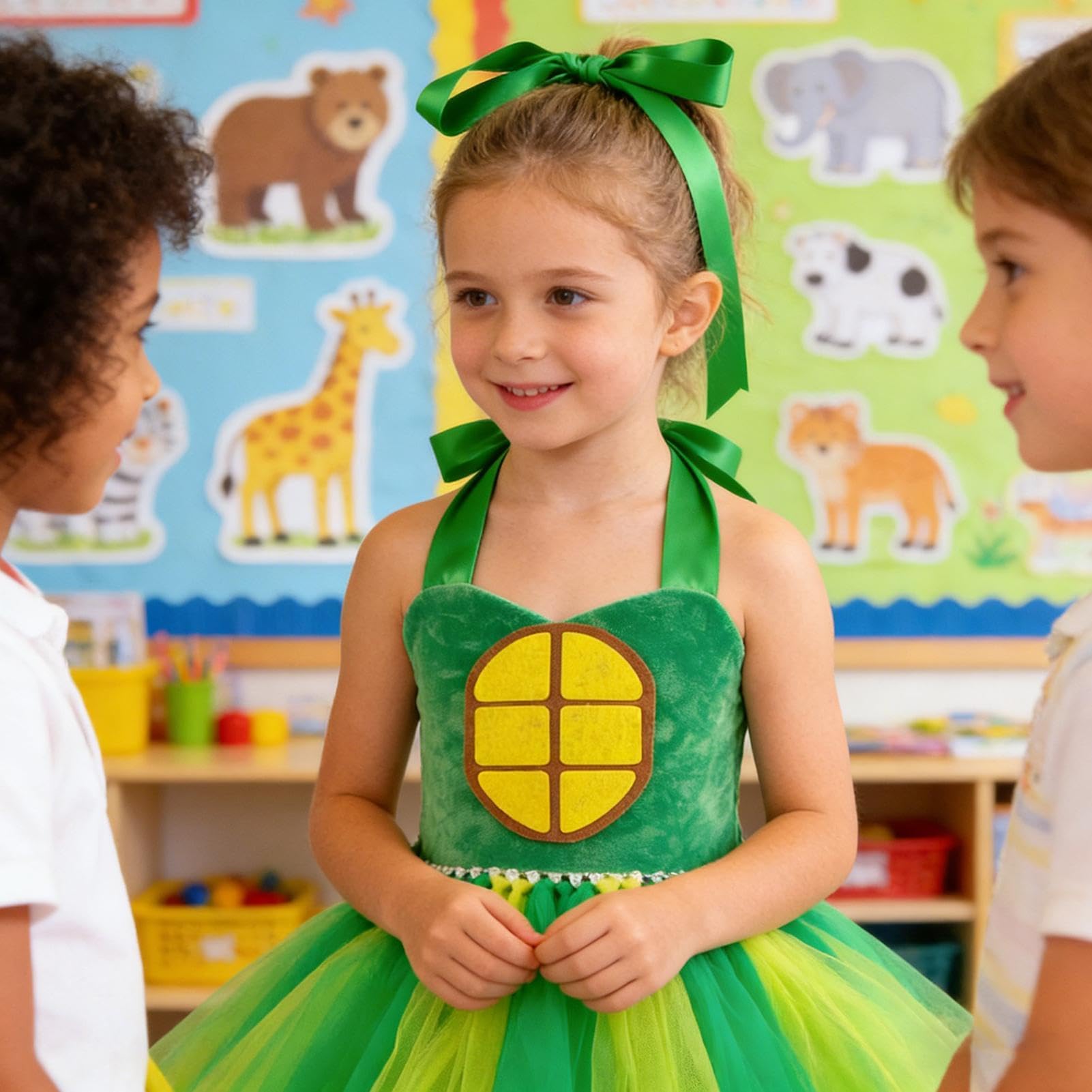 Set con gonna tutù a forma di animale, con fascia e fascia in peluche, per bambini, per feste in maschera, accessori in rete, leggero, per festival, cosplay, fotografia, spettacoli teatrali