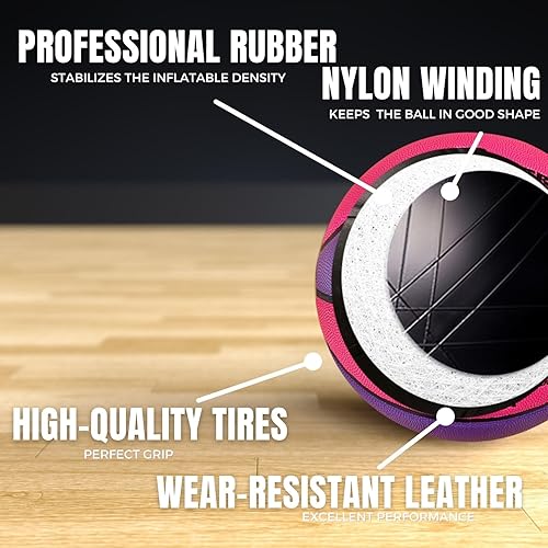 Miniatura 3 de Baloncesto grabado para hija, personalizado con mensaje cálido