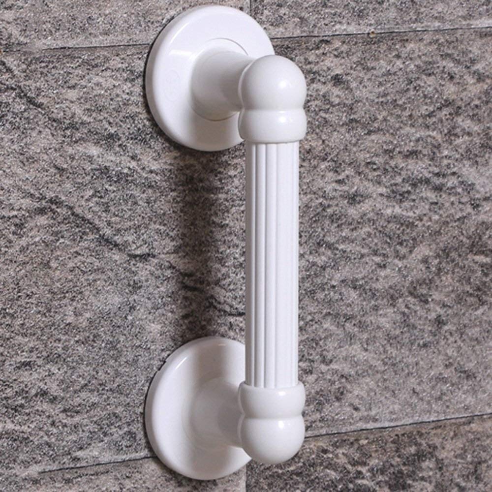 Barre d'appui de sécurité pour toilettes blanche adaptée aux personnes âgées