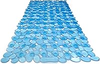 Vista 35 de Pebbles" Alfombra antideslizante para bañera y ducha de 27 x 14 pulgadas, ovalada, no tóxica, segura, limpia, lavable a máquina, agarre y drenaje