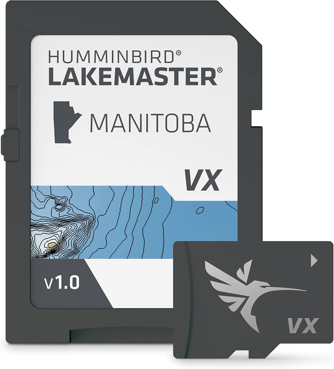 Humminbird LakeMaster Manitoba V1 Map SD Card for Fish Finders