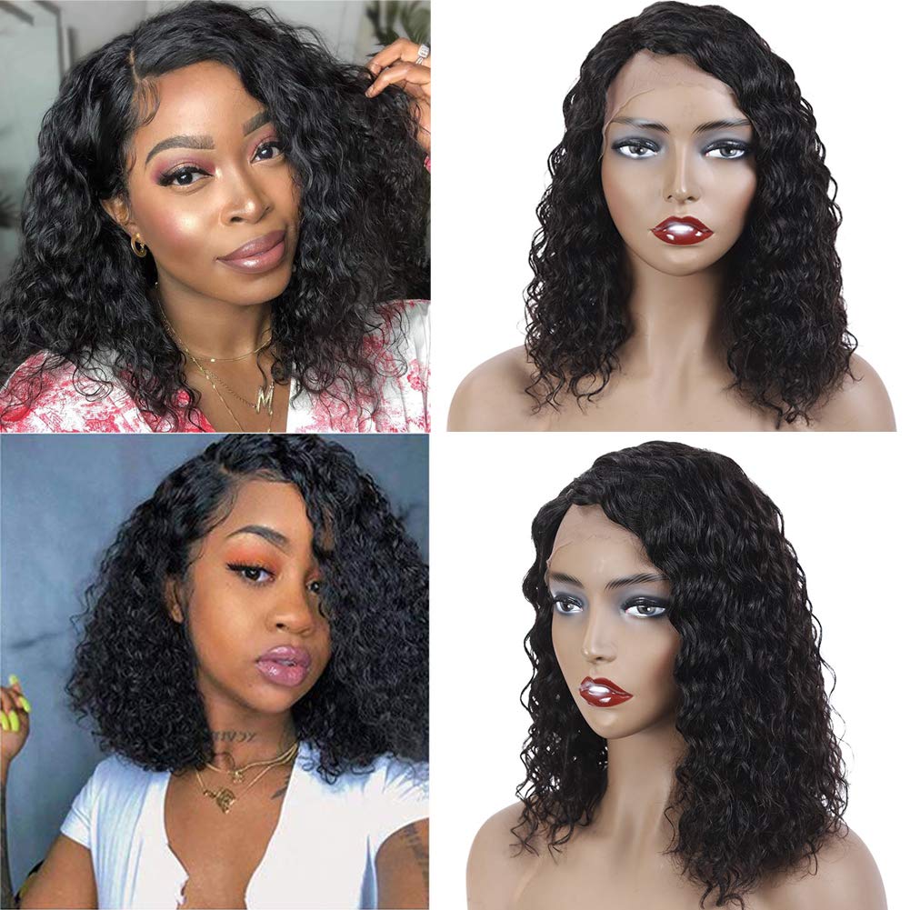 Amazon.com : Wet and Wavy Lace Front Wigs Human Hair 14 Inch Bob Wigs Water  Wave Wigs 130% Density Lace Front Wigs Human Hair Wigs For Black Women :  Beauty & Personal Care