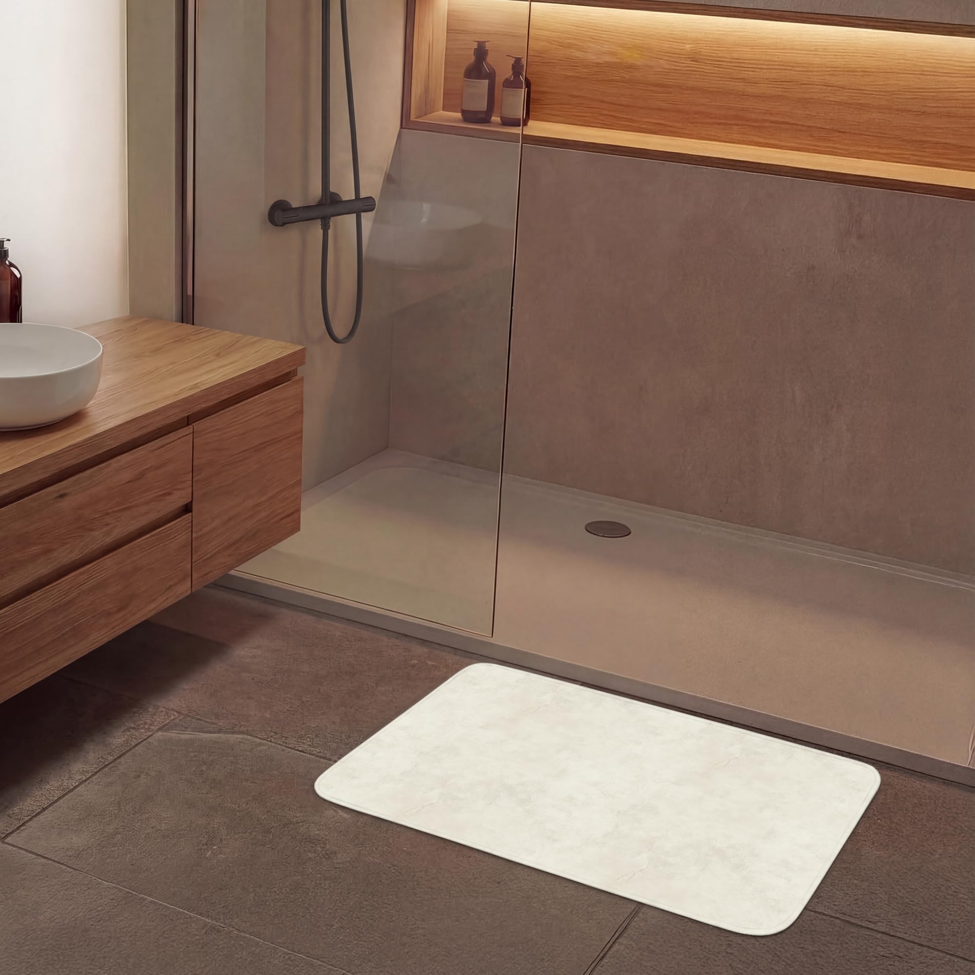 Tapis Bain Non Slip Bath Mat Douche Absorbant Antidérapant Lavable