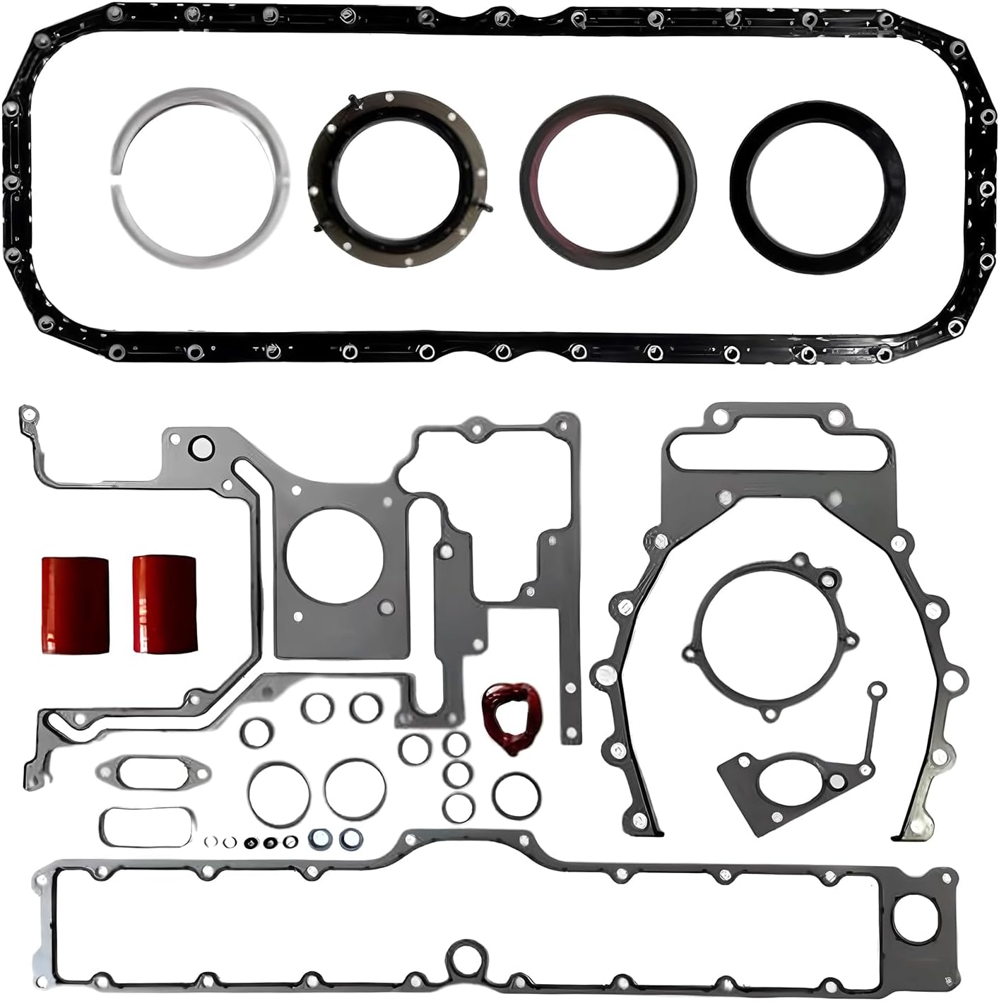 4955590 4955591 Lower Engine Gasket Set Compatible for Cummins ISX15 QSX15 Engine