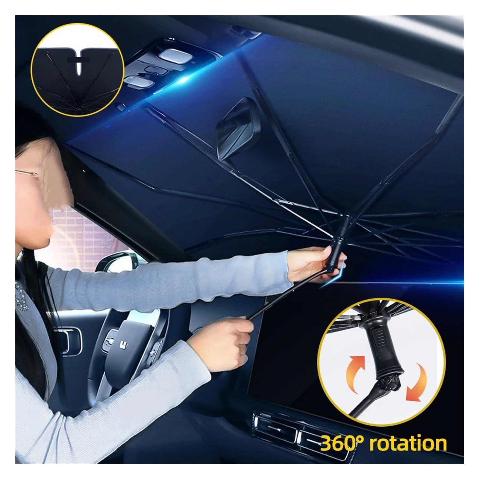 Sonnenblende Erweiterung Auto-Windschutzscheiben-Sonnenschirm