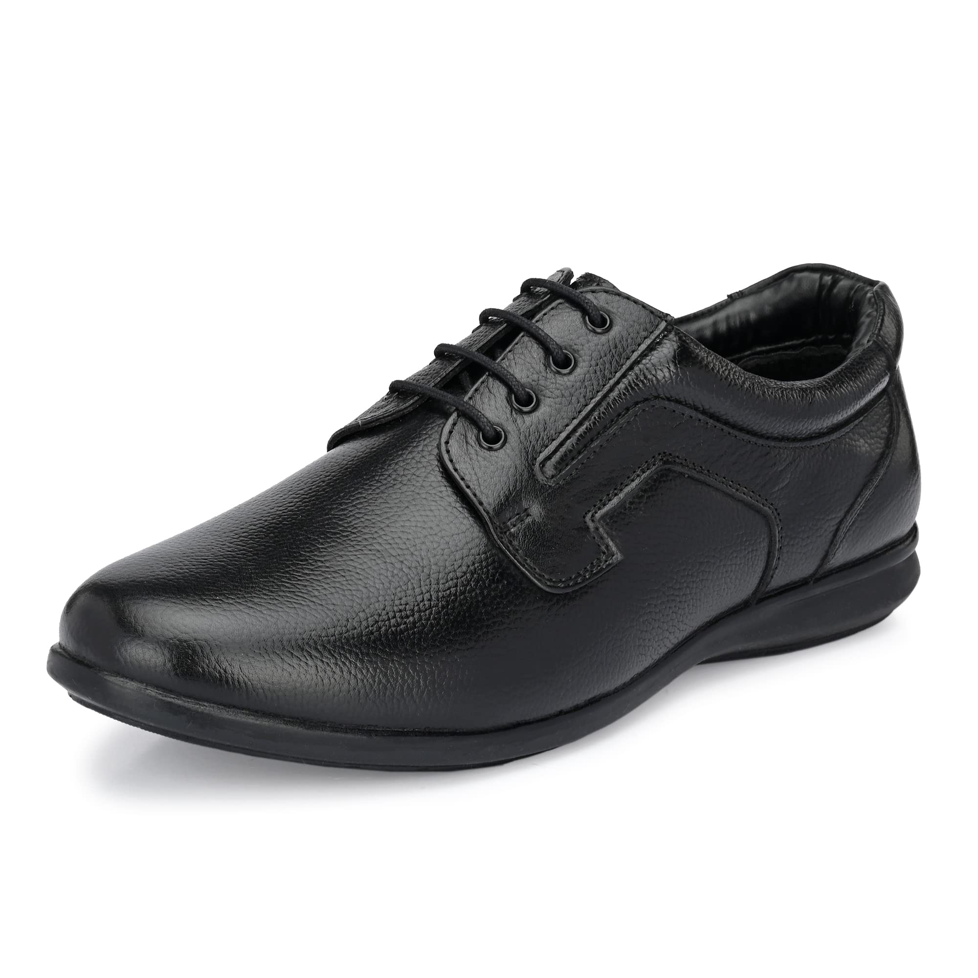 Auserio Mens Full Grain Leather Derby Lace Up Formal Shoes | Anti Skid Sole & Waxed Laces | Memory Foam Padded Insole | Shoes for Office & Parties | Black 7 UK (SSE 68) (B09Q5L66R3) Amazon Price History, Amazon Price Tracker