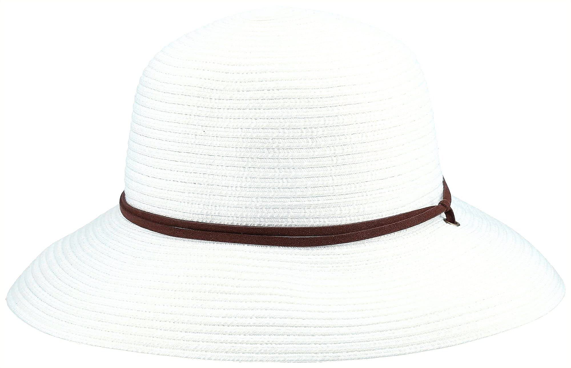 CTR Womens Summit Breeze Crushable Straw Sun Hat Small/Medium White