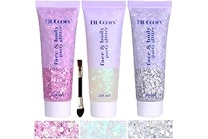 150ml Chunky Sequin Mermaid Body Glitter Gel for Concert Rave
