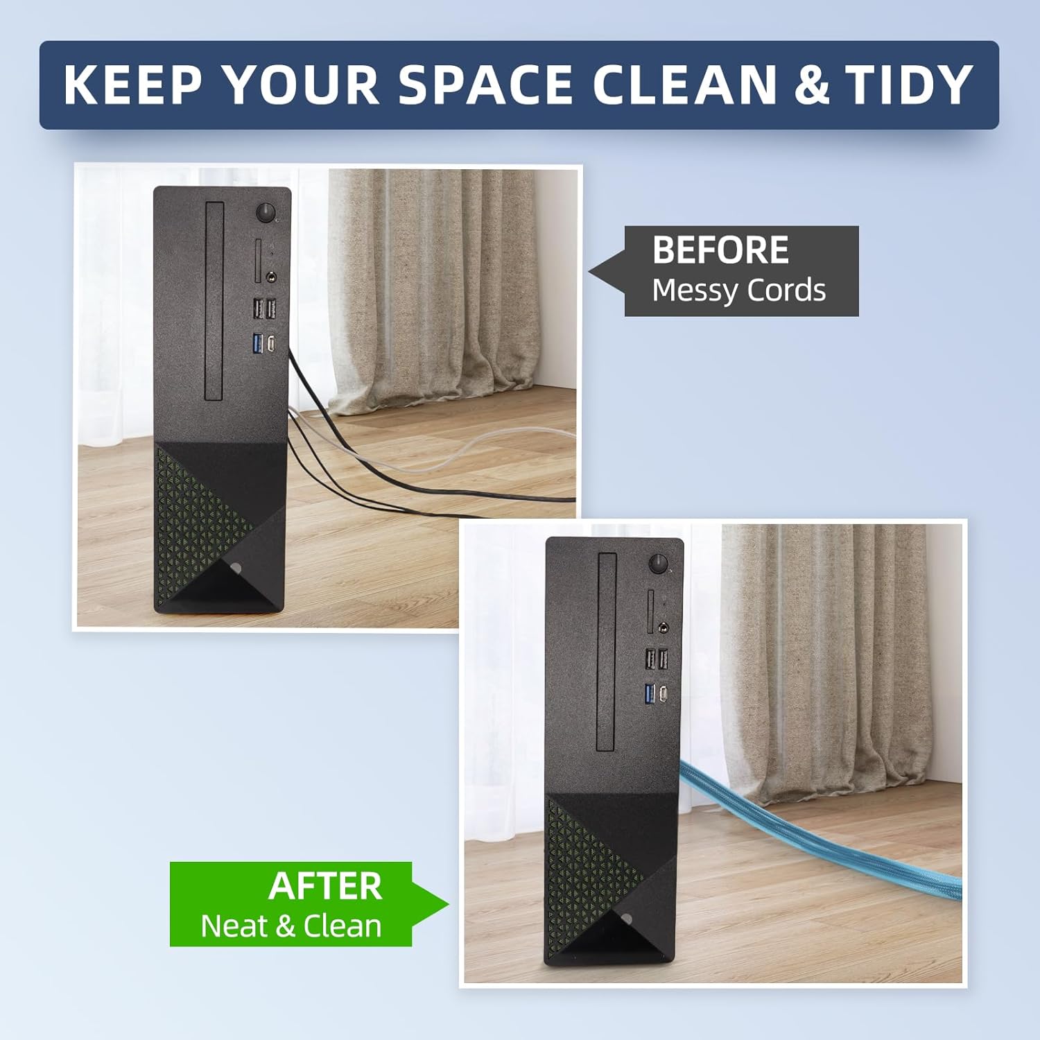 Braided Expandable Cable Sleeve, PET Wire Loom, Flexible Mesh Sleeving Cord Management for TV, Computer, Home Theater, Automotive, Protect Cat from Chewing Cords (Pink, 1" x 100ft)