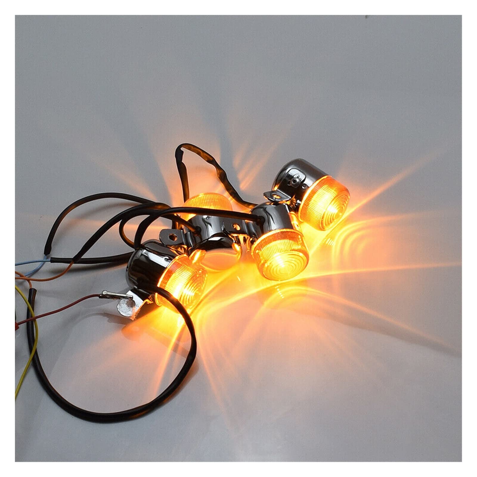 CGEAMDY 4 Pezzi Frecce LED Moto, Indicatore di Direzione Per Moto