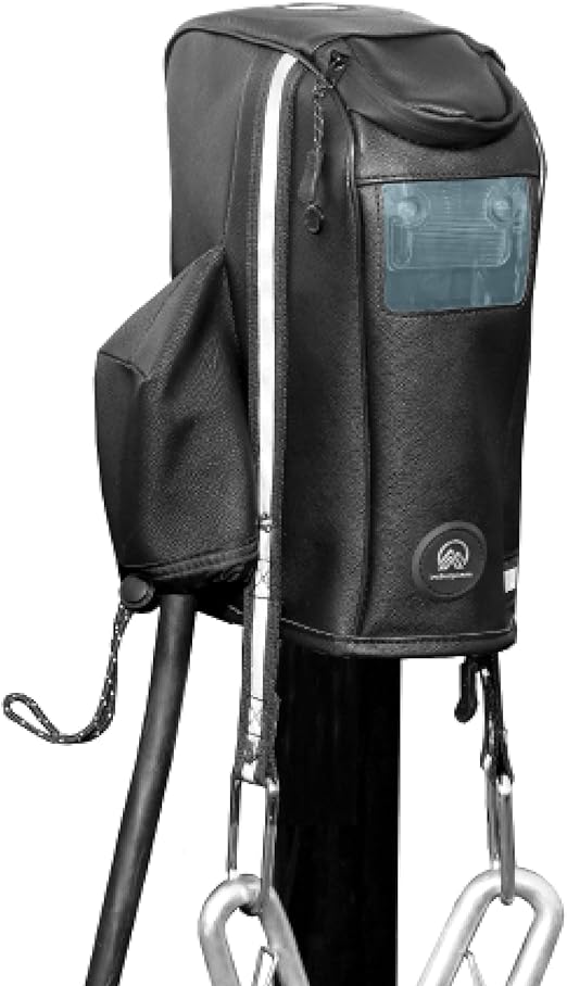 Clever Cover for Barker Jack by Trailersphere Custom Electric Tongue Jack Cover for Trailer, RV, Camper, Chains Holder, Plug Protector, Sun and Waterproof (Barker Jack Cover)