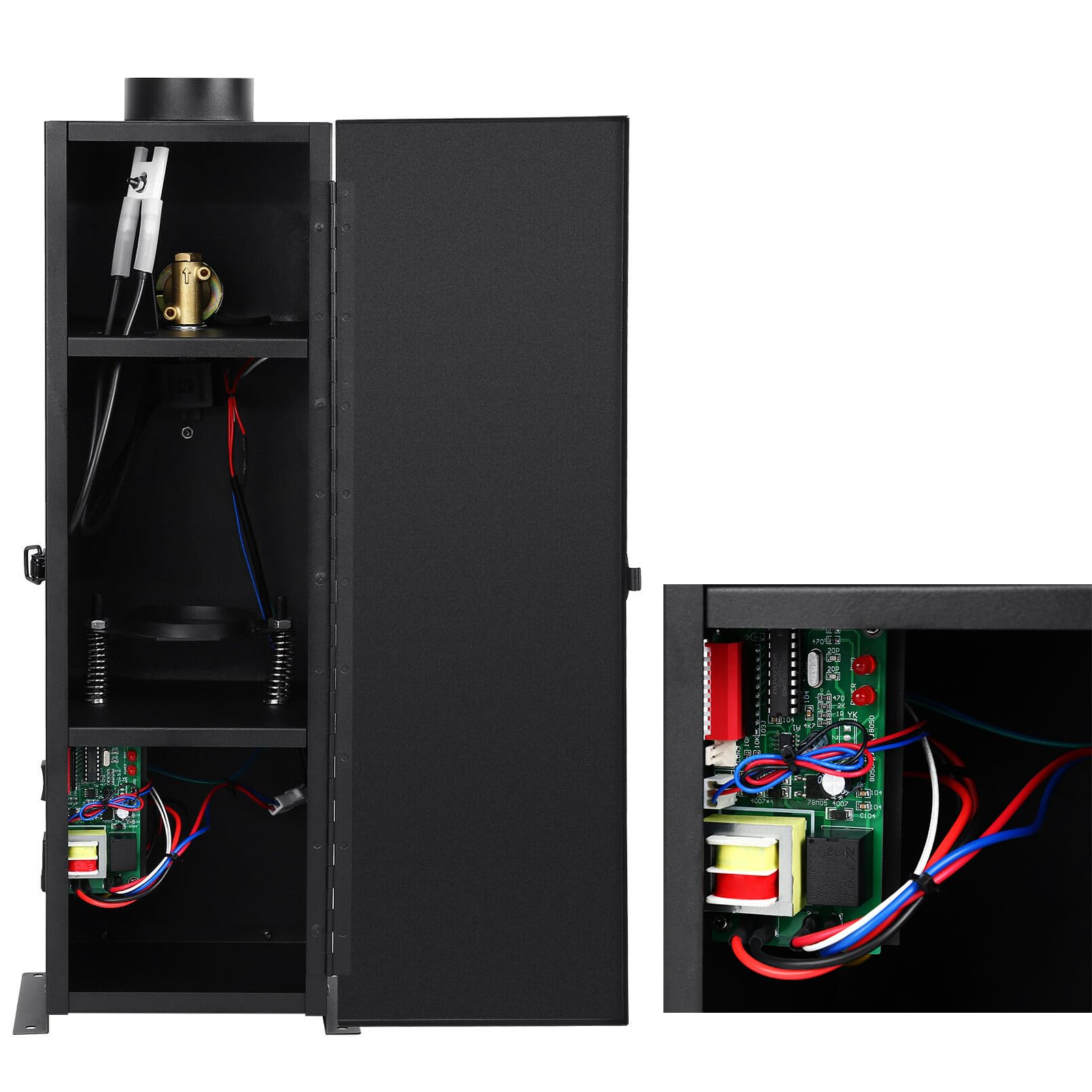 Ridgeyard Flammeneffektmaschine 200W Bühneneffektmaschine Flammenwerfer Feuermaschine für Bars, Eröffnungsfeiern, Konzerte, Bühnenauftritte, Schwarz
