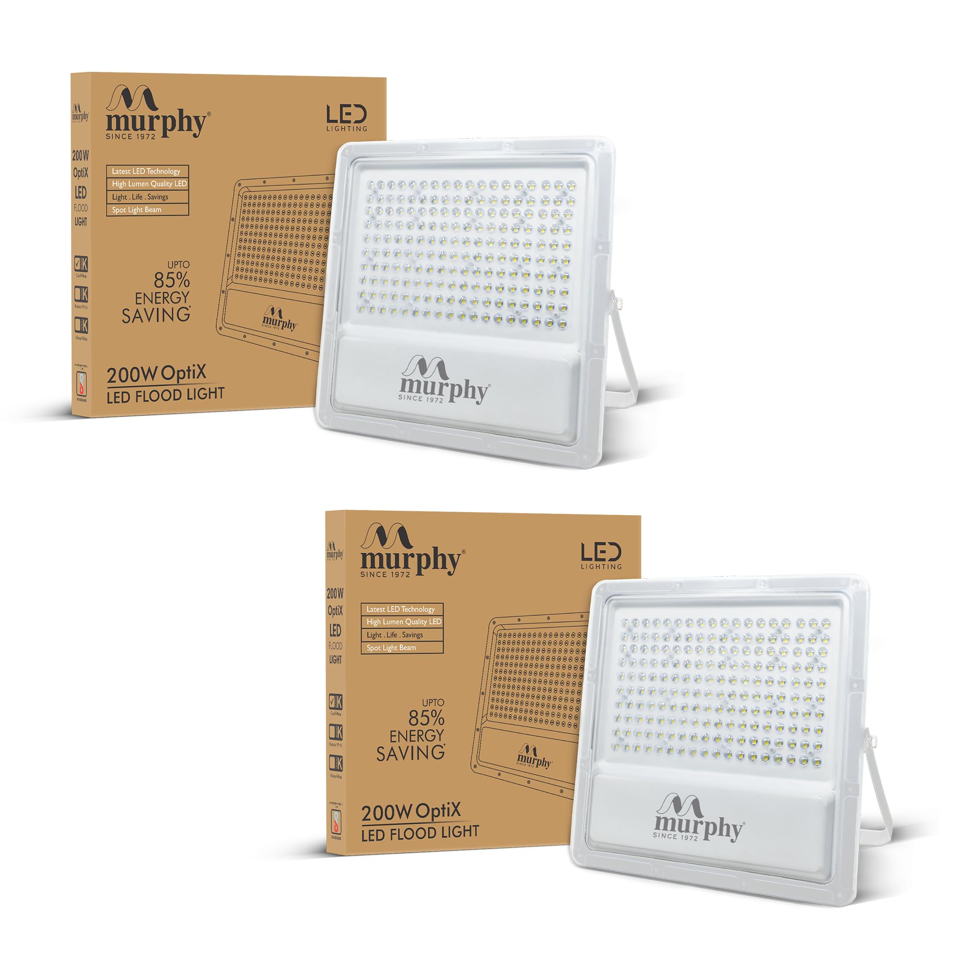 Murphy LED Flood Lights - 5 Pack, IP65 Security -10
